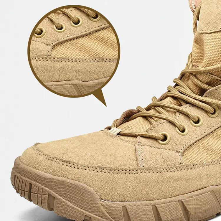 Мужские высокие сапоги Ботинки для пустыни Холщовая обувь Обувь для походов и треккинга