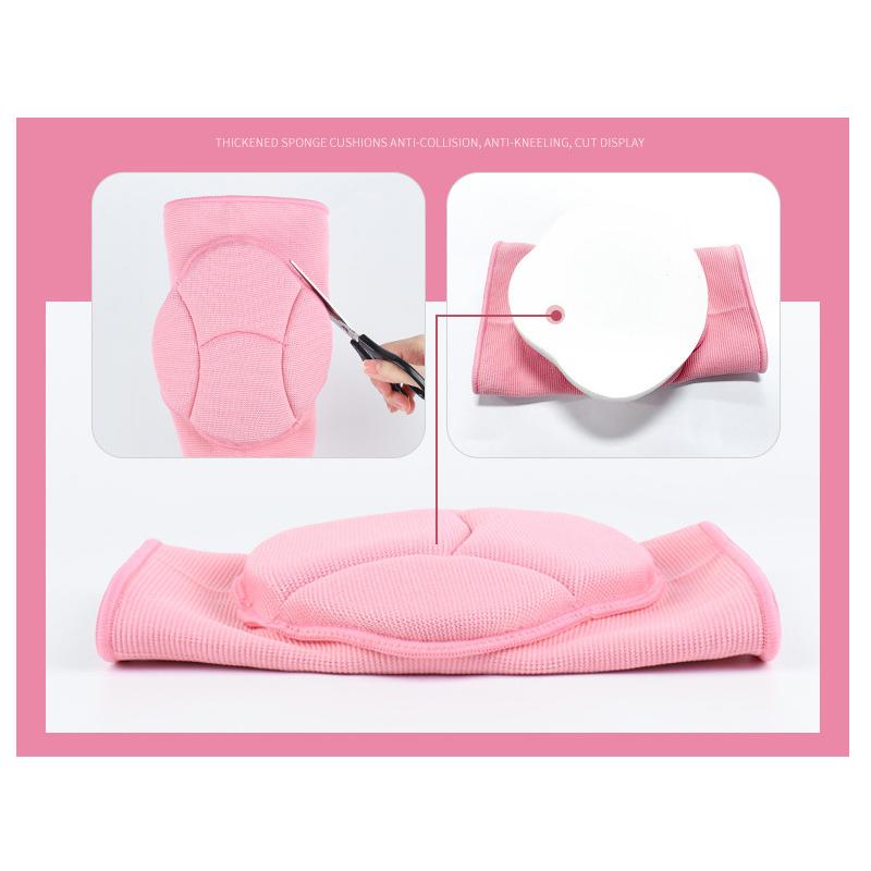 Спортивные компрессионные наколенники для девочек, эластичный протектор, утолщающая губка, наколенник, поддержка для танцевальных тренировок, тренировок, йоги, практики