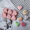 Chocolate Mold Heart Shape High Temperature Resistance Silicone 6 Cavity Valentines Day Candy Mold for Cooking