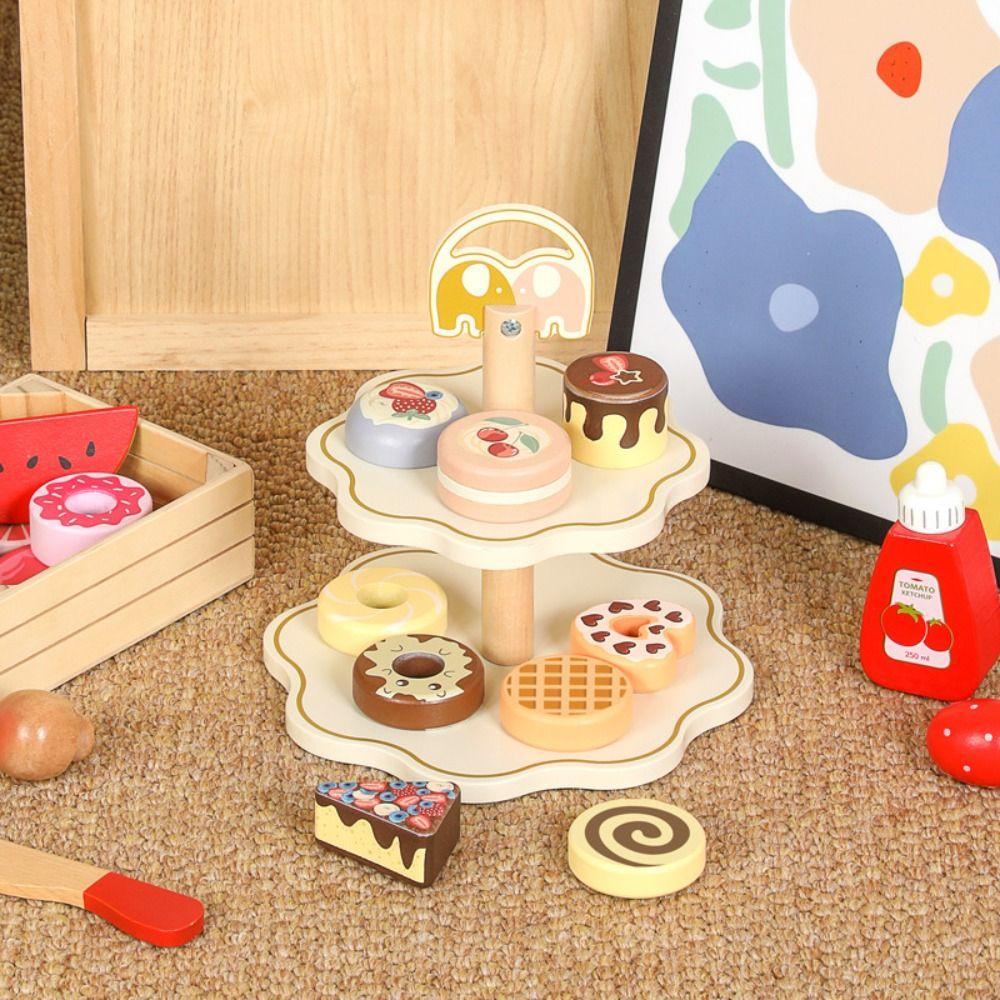 Simulation Afternoon Tea Set Toy Early Educational Pretend Play Kitchen Set  Party Favor Gift