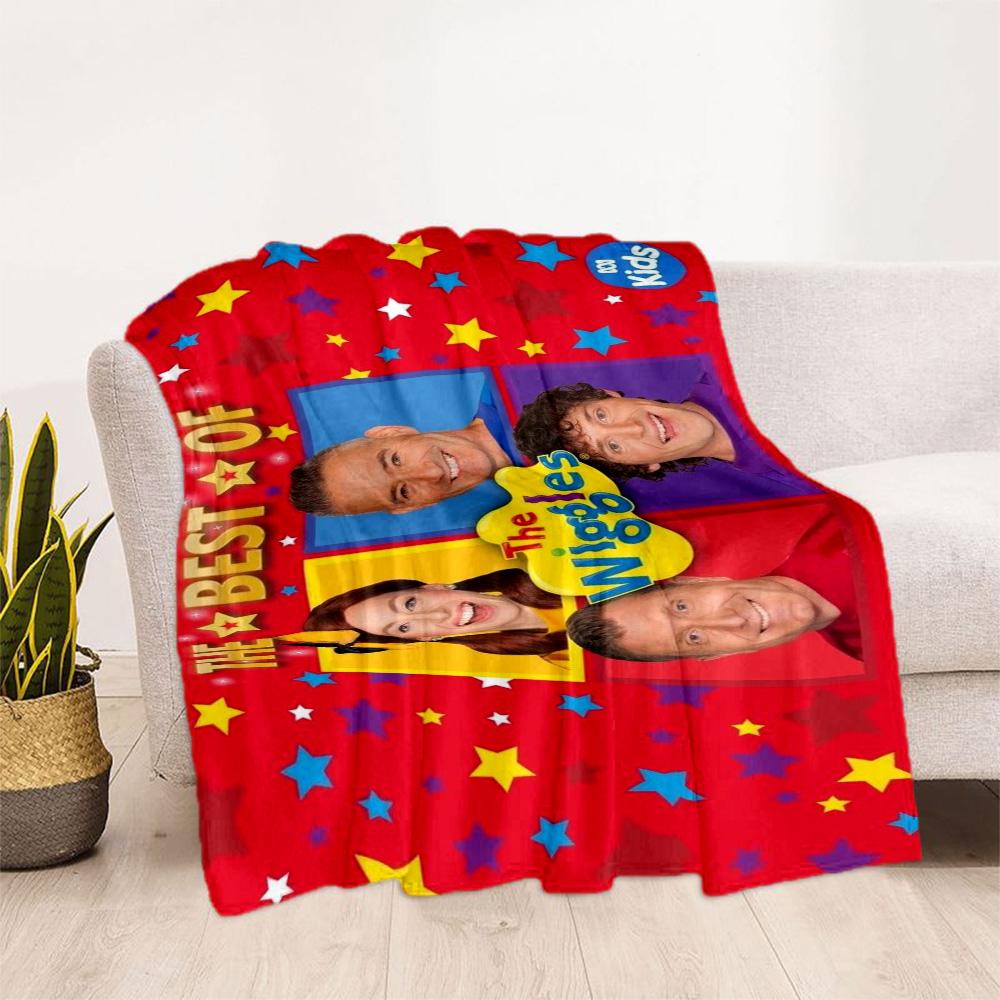 The Wiggles Singing Show Flannel Blanket-Soft and Suitable for Sofas,Beds,Offices,Travel,All Seasons,Great Gift for Holidays and Birthdays.