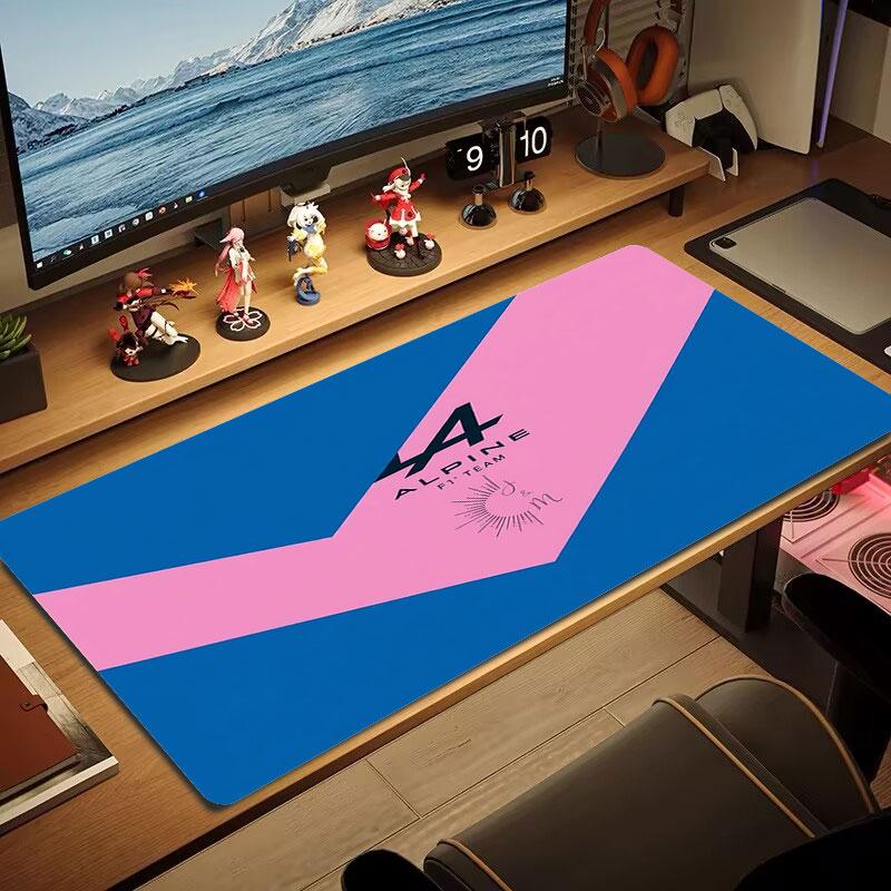 Большой коврик для мыши Alpine F1, большая игровая подушка для стола, нескользящий коврик XXL для ноутбука, планшета, мини-ПК, игровой коврик с заблокированным краем