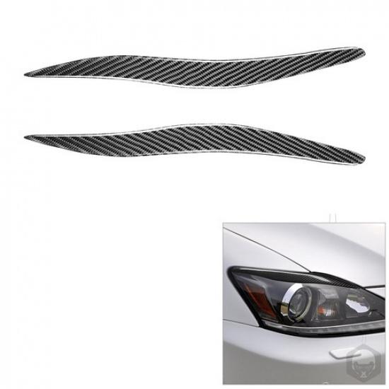 2 шт. Накладки на фары "Брови" из углеродного волокна для Lexus IS250 IS300 2006-12