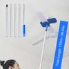 Ceiling Fan Duster, RV Awning Mop with Bendable Pad, Extendable Poles for Cleaning Home Camper Trailer Truck