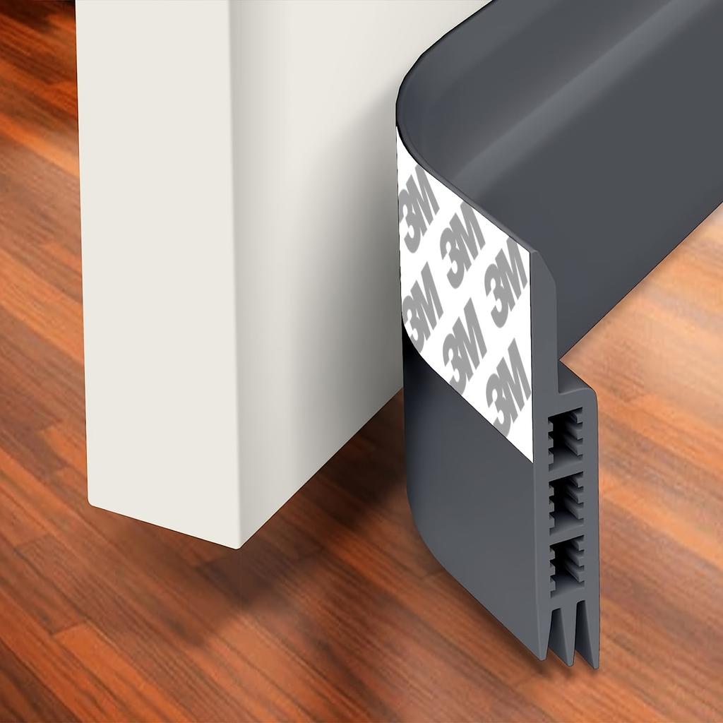 Universal Door Draft Stopper - Weatherproof, Noise & Dust Blocker for Interior/Exterior Doors & Garage Windows.