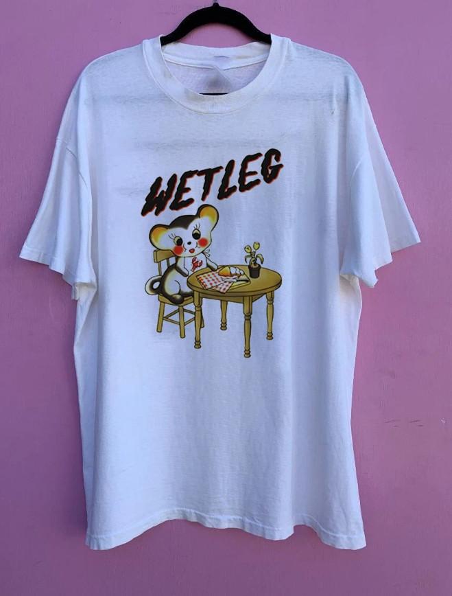 Vintage Wet Leg Band Classic Gift Funny Black T-Shirt Mens Womens Tees Top, S-4XL