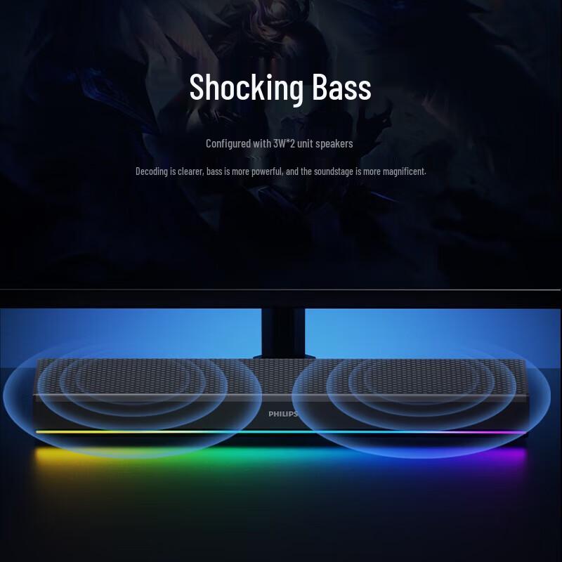 Philips SPA5109 Stereo Computer Speakers