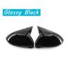 Для VW Golf MK7 GTI R GTD Накладки на боковые зеркала Карбон Глянцевый Матовый Черный АБС Левая+Правая Внешний Стайлинг Тюнинг Аксессуары