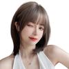 Brown Full Natural False Long Popular Small Face Natural Breathable and Women's Wigs, Wigs, Wigs, Eyelashes, Semi-long Wigs, Wigs, Wigs, Wigs, Wigs,