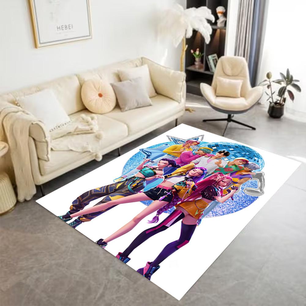 Dance Party Celebration Floor Rug Office Rug Perfect for Foyer Entryway Dining Room Outdoor Antislip Carpet Anime Office Decor Birthday/Christmas Gift