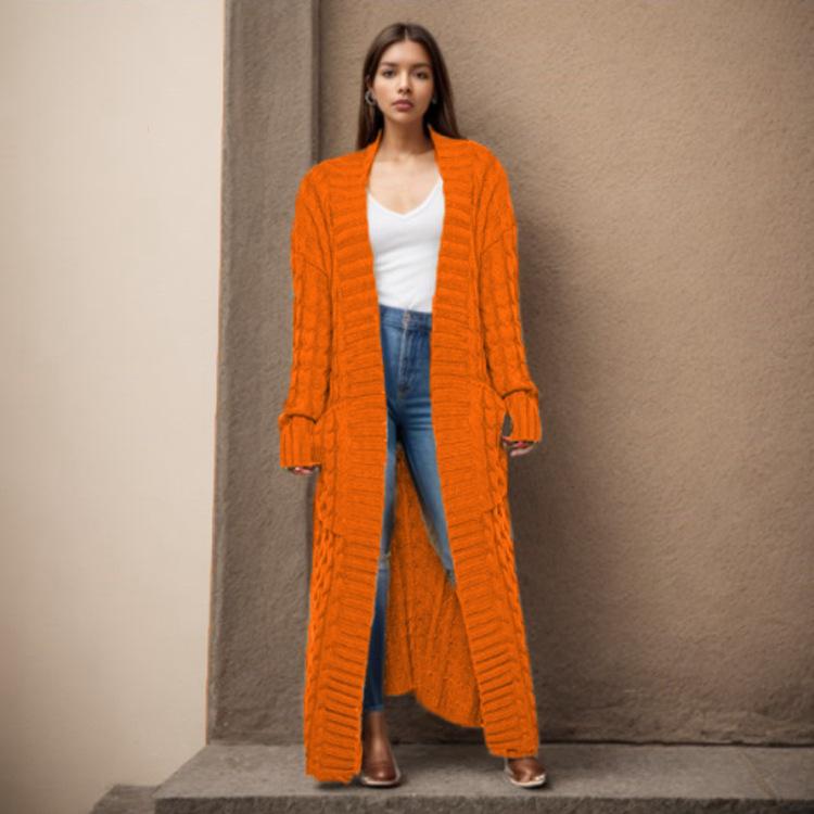 INDFS Женская мода Повседневный Осень Зима Однотонный Принт Длинные Рукава Свитера