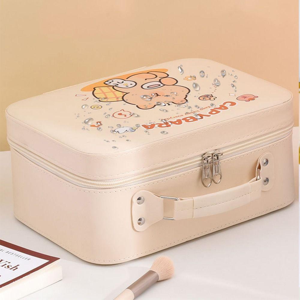 Creative Capybara Cosmetic Pouch Portable Cute Cosmetic Handbag Women's Cosmetic Bag Easy To Carry