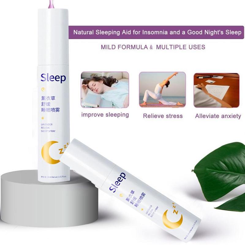 90ml Lavender Deep Sleep Pillow Spray Insomnia Seed Extract Essential Oil Relieve Stress Anxiety Help Sleep Fresh Spray