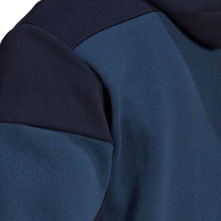 adidas Спортивная куртка с капюшоном и логотипом из толстой вязки серии Z.N.E Мужские куртки Темно-синий GN6834