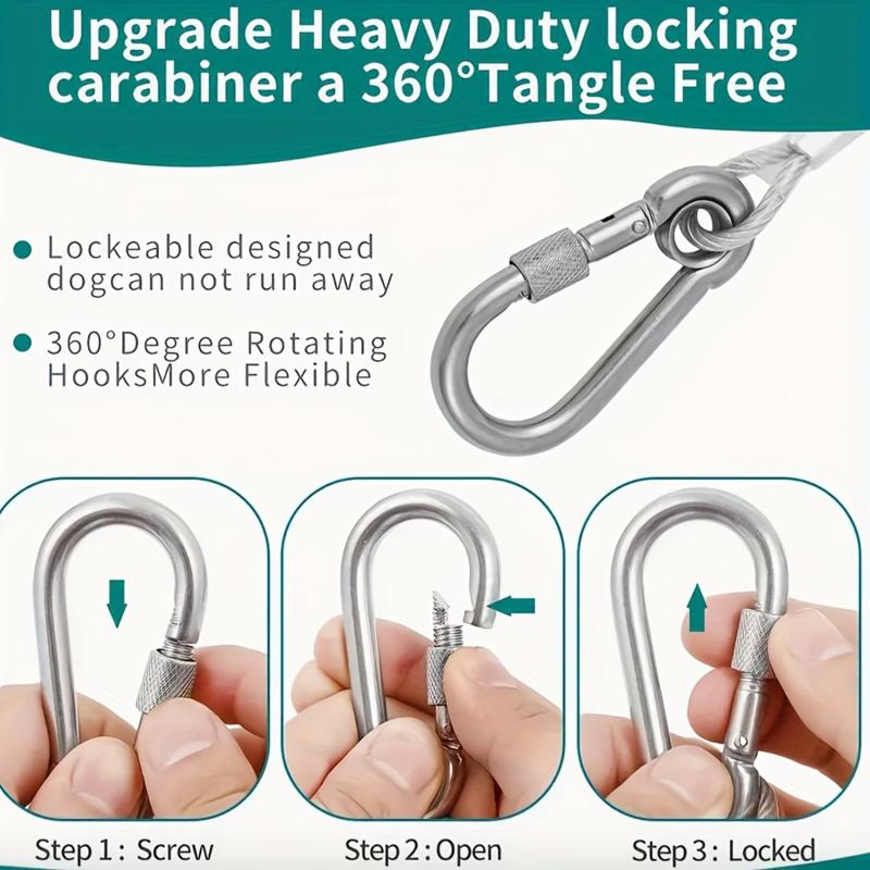 Стальной поводок для собаки, веревка для собаки для большой собаки, поводок для собаки, немецкая овчарка, прочная шлейка для собаки, поводок для домашнего питомца