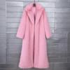 Winter Women Casual Faux Fur Coat Long Jacket Trendy Cardigan Solid Color High End Fashion
