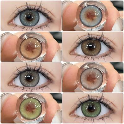 AMARA 1 пара цветных контактных линз для глаз FIRENZE Serise Контакты СИНИЕ разноцветные линзы Коричневые контактные линзы для красоты макияжа