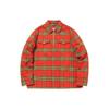 Li Ning X Xlarge Plaid Loose Casual Single-Breasted Long Sleeve Shirt Men Shirts Flame-Orange AFDQ879-2