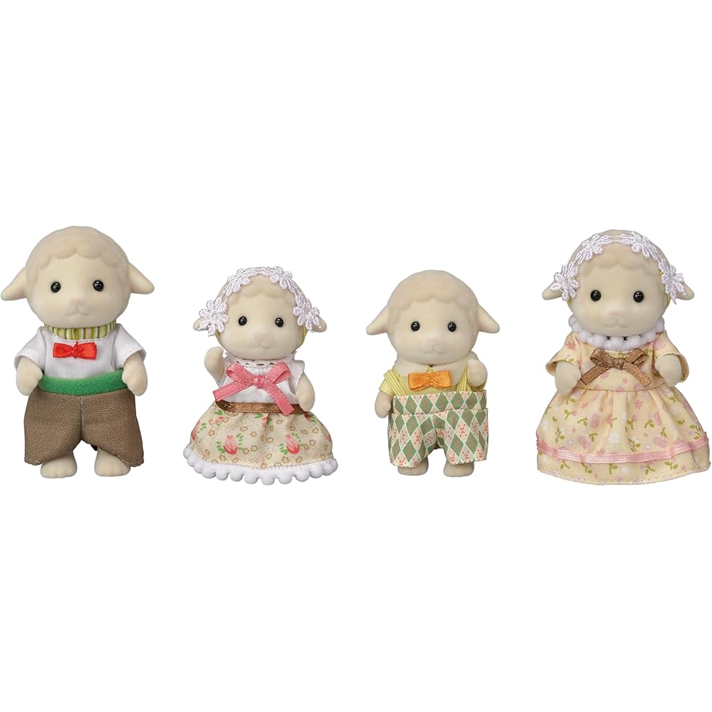 Sylvanian Families Sheep Family Doll Set 3+ Years Old Toy for Dollhouse EPOCH