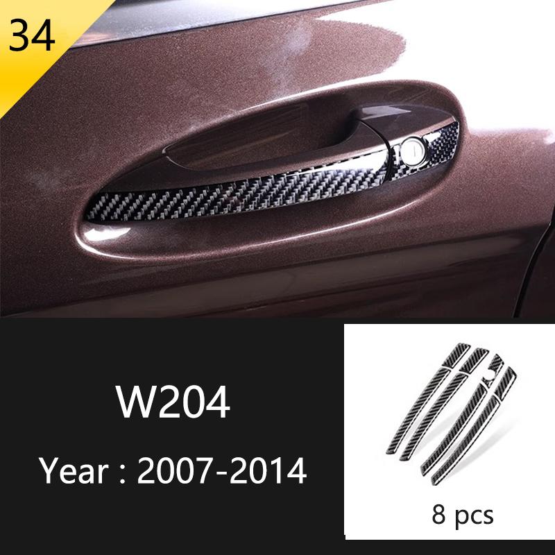 Для Mercedes Benz C Class W204 C180 C200 C260 автомобильная панель окна двери из углеродного волокна полоса защитная отделка наклейка аксессуары