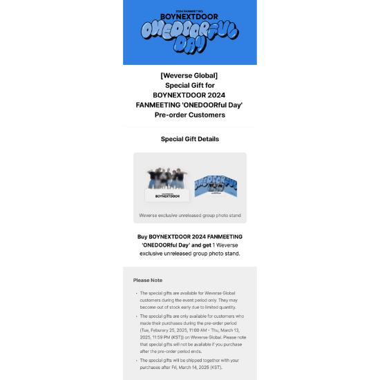 Выберите POB фотокнигу BOYNEXTDOOR 2024 FANMEETING ONEDOORful Day