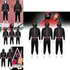 Squid Game Black Bodysuit Cosplay Outfit For Anime Role Play And Costume Party