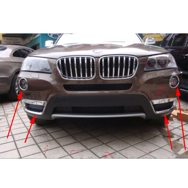 Для BMW X3 F25 11-14 передний верхний фонарь + нижняя противотуманная фара, лампа, хромированная крышка, отделка салона автомобиля, салон автомобиля