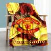 Manchester Customize Text Blanket Multi-purpose Personalized Blanket Ultra-Soft Perfect for Seaside Office Home Decor Living Room Ideal for All Season