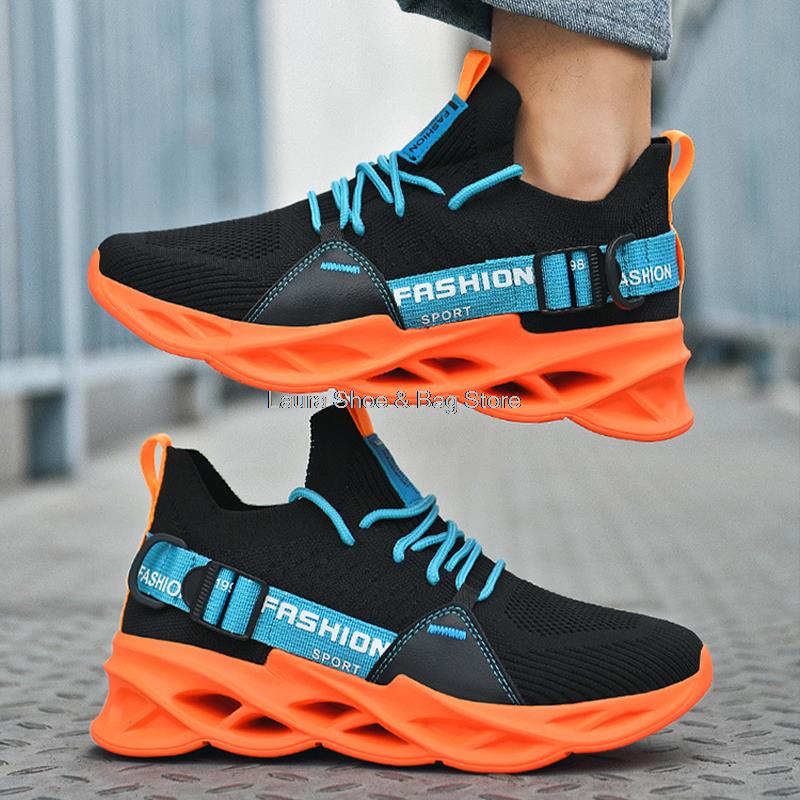 Fashion Plus Size 36-46 Men's Casual Sneakers New Mesh Breathable Running Shoes Fashion Men Sport Shoes Male Daily Outdoor Footwear Man