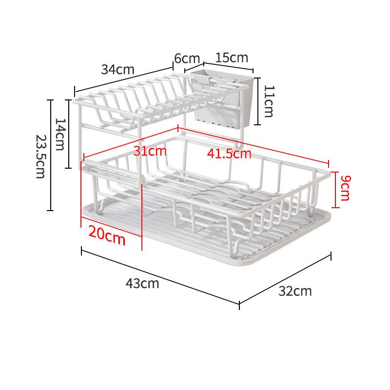 Kitchen Sink Countertop, Drain Bowl Rack, Drain Basket Rack, Dish Storage Rack, Drain Bowl Chopstick Rack, Store Items