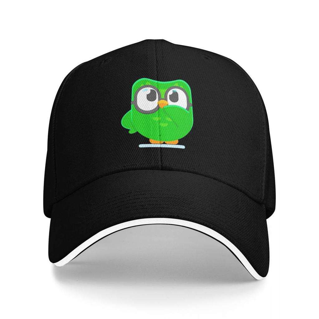 Кепки-бейсболки Snapback с принтом совы Duolingo Duo, дышащие, повседневные, кепки, для улицы, унисекс