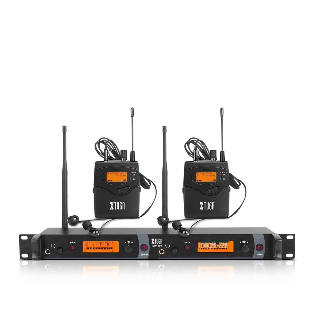 Беспроводная внутриканальная микрофонная система XTUGA IEM1200 для сценических выступлений и репетиций группы