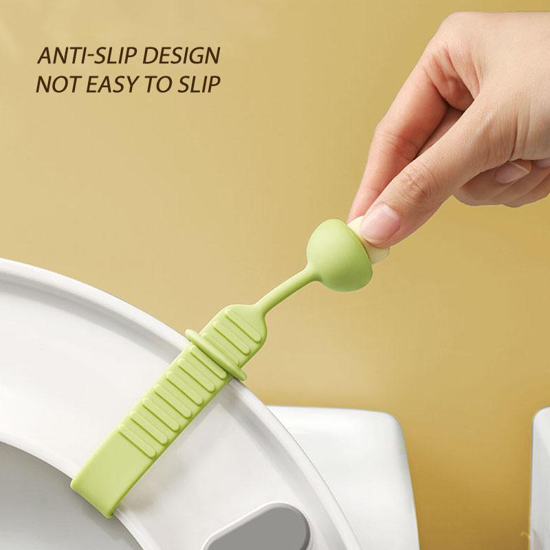 Toilet Opener Silica Gel Lid Lifter Portable Lavatory Lid Handle Bathroom Closestool Seat Anti-dirty Uncover Artifact