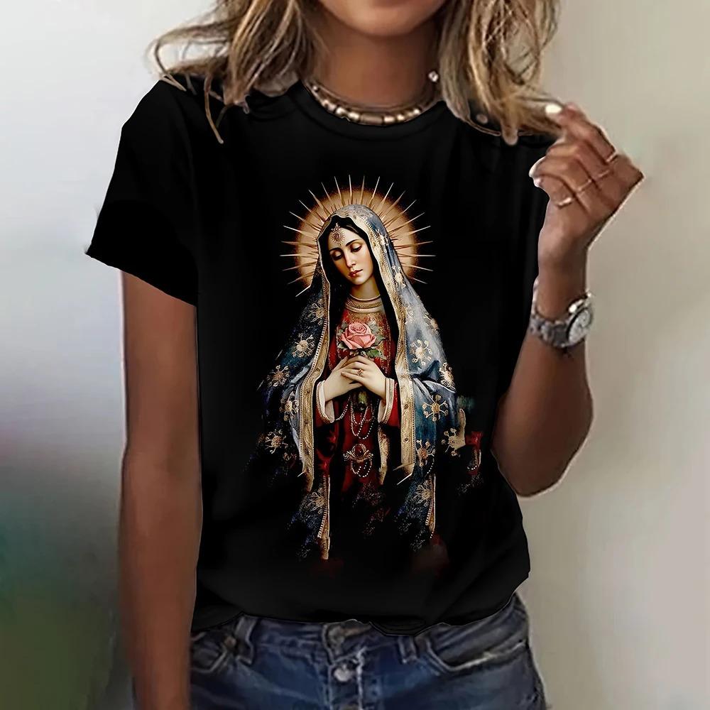 Summer Dreamcatcher 3D Print T-Shirt Women's Street Casual Retro Y2K Short Sleeve Crew Neck Top