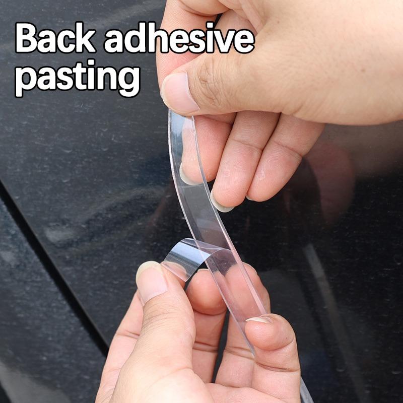 Расширенная полоса предотвращения столкновений автомобиля Универсальная прозрачная защитная наклейка на бампер двери автомобиля от царапин и столкновений