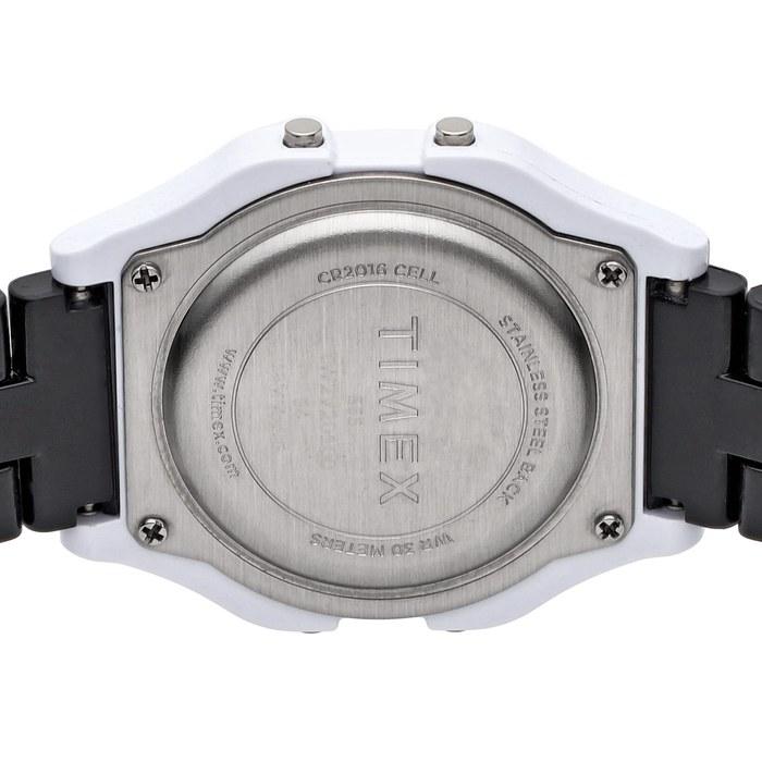 TIMEX Классические цифровые часы из коллекции Tile TW2V20100-1, 36 мм, Белый/Черный