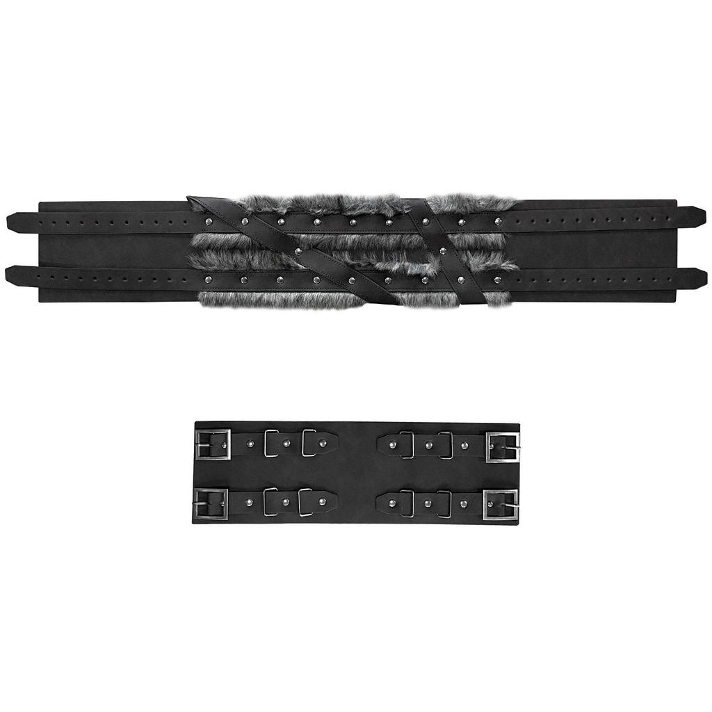 Средневековый скандинавский викингский стиль необработанный край широкий пояс винтажные косплей реквизиты