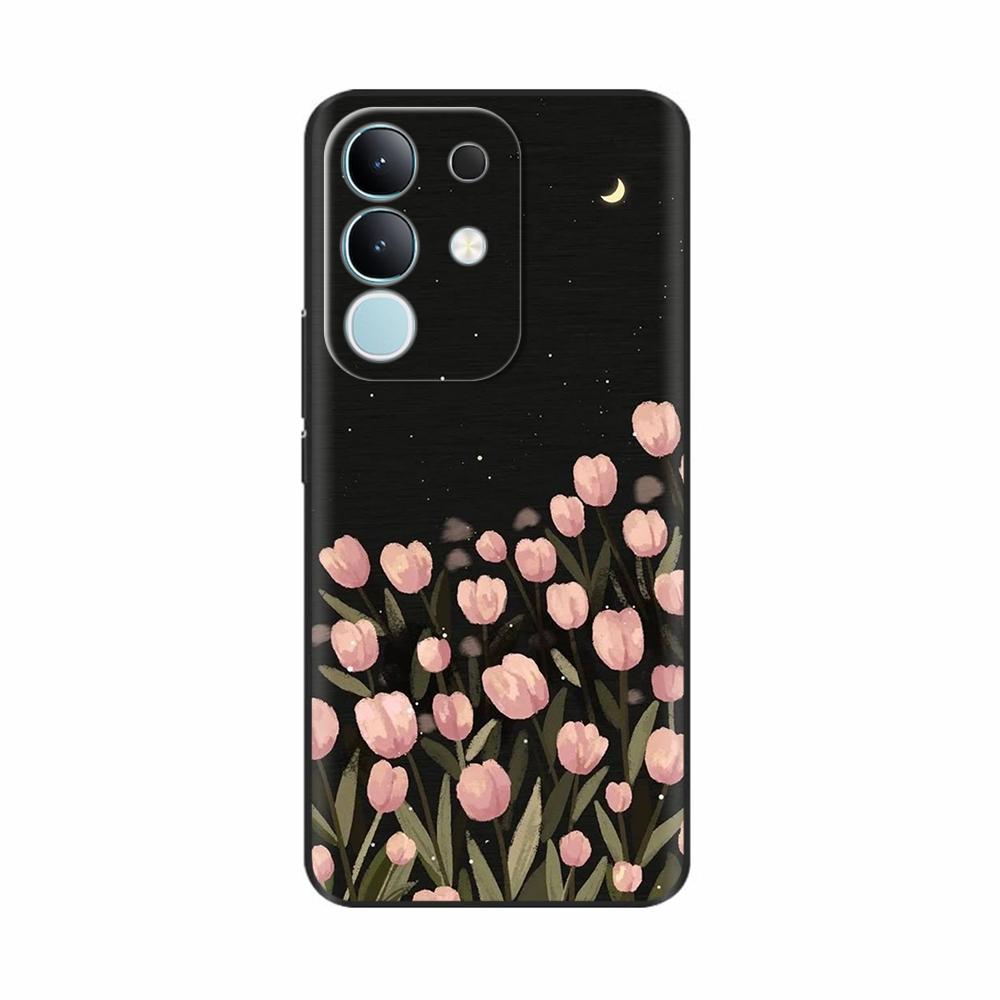 Для Vivo Y29 4G Чехол Милый Панда Мягкий Жидкий Силиконовый Чехол для Телефона Для Vivo Y29 4G Чехлы Y 29 Защитный Мультяшный Чехол на Заднюю Панель