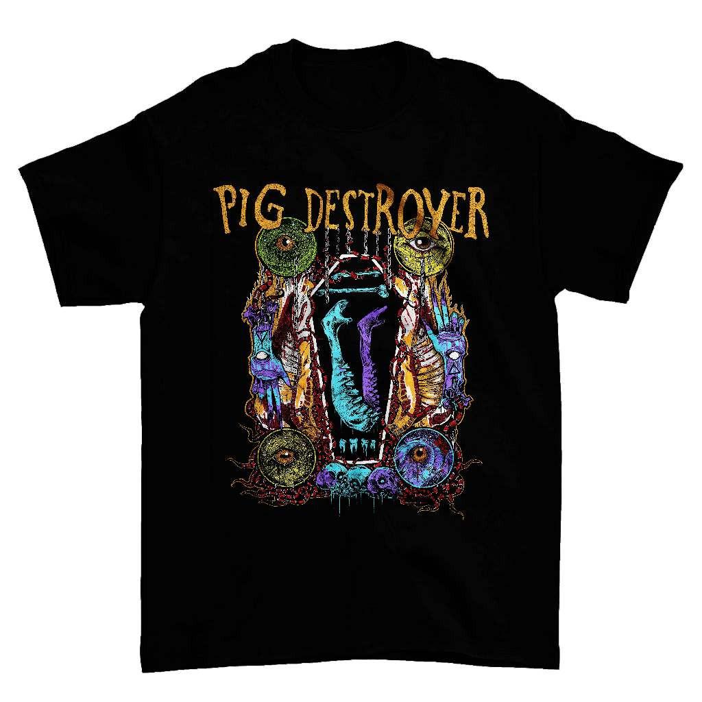 Hot Popular Pig Destroyer Band Black T-Shirt Cotton Unisex