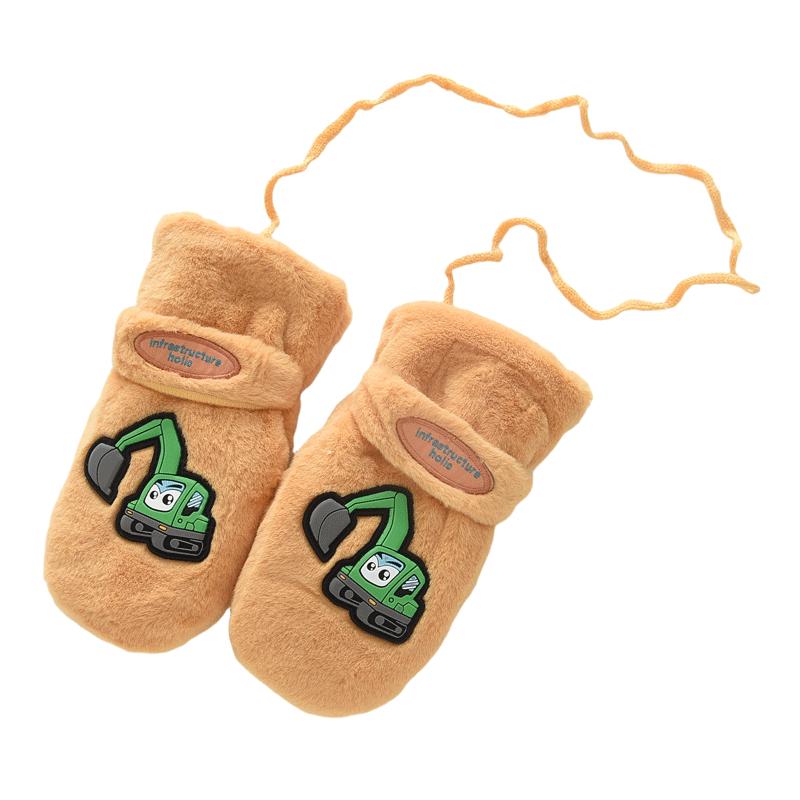 Children's Plush Gloves with All Fingers and Full Toe Cover