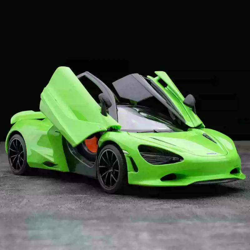 Новая карта скорости Tsc 1:18 Модель автомобиля Mclaren 750s из сплава, имитация спортивного автомобиля, статичный коллекционный ornament для автомобиля