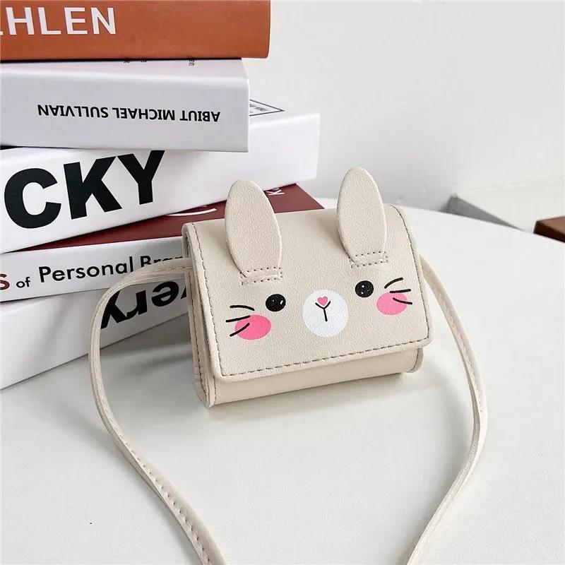 Children's Single Shoulder Bag Girls Stylish and Cute Rabbit Crossbody Bag Mini Cartoon Coin Purse Cute Purse for Girl Handbags