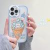 Силиконовый чехол Zhitai Cartoon Big Eyes для iPhone 13/14 Pro Max