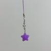 Crystal Beads Tassel Phone Chain Five-Pointed Star Car Keyring  Exquisite Small Gift