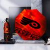 Зонт-трость с логотипом Flyers Hockey, складной зонт, автоматический зонт, 8 спиц, для путешествий, кемпинга, подарок на Хэллоуин, Рождество