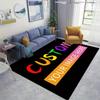 1pc Personalized Area Mat with Anti-Slip Silica Gel Bottom-Customized Mat Mat with Your Photo & Text - Soft, Durable, Washable -