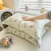 Children's Floral Pillowcase Set - Cotton with Memory Foam Core Cover (30x50cm & 40x60cm)
