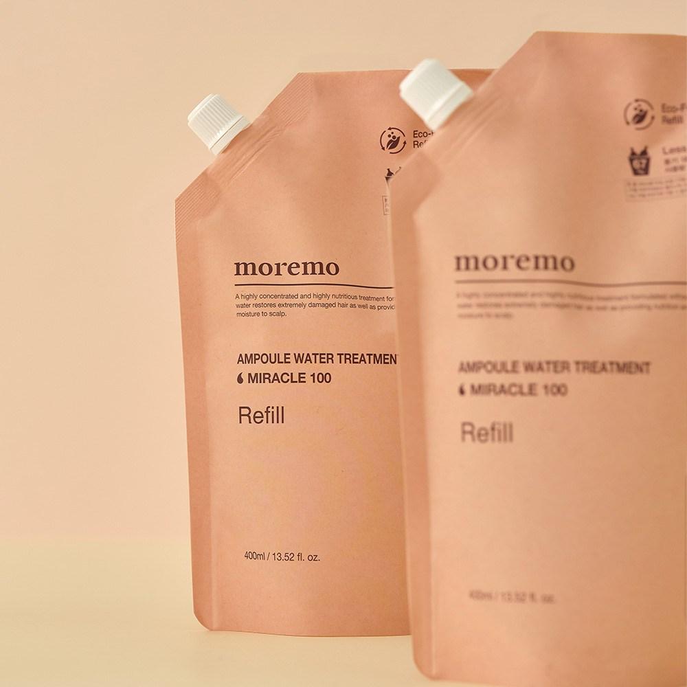 MOREMO Miracle 100 Damaged Hair Hair Loss Symptom Relief Functional Multi-Care Ampoule Water Treatment Refill, 400ml, 1 Piece