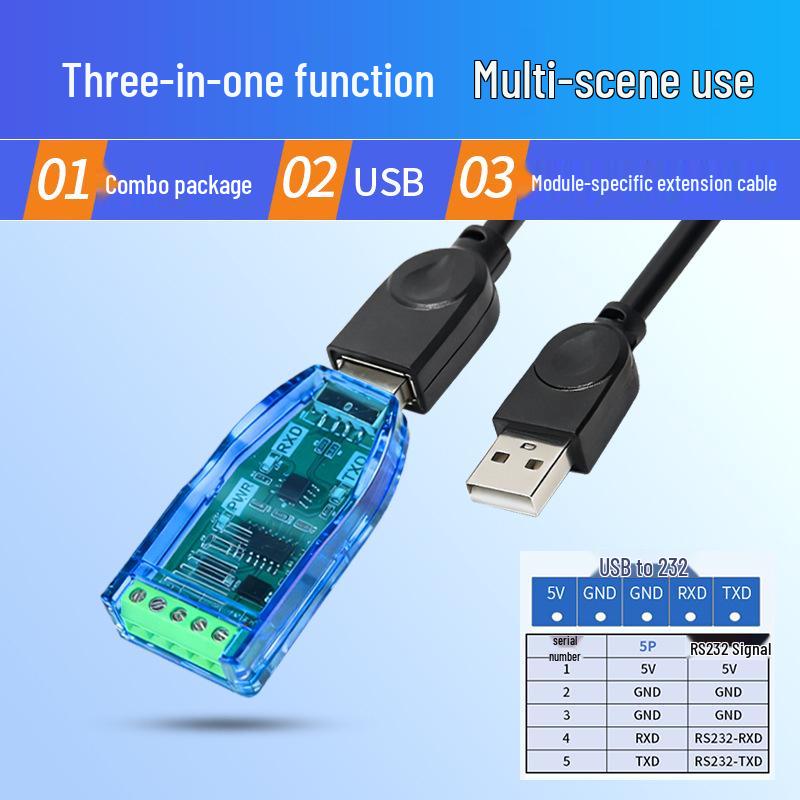 USB to 485/232/422 Converter Module: Industrial-Grade Serial Port Debugger for Laptop