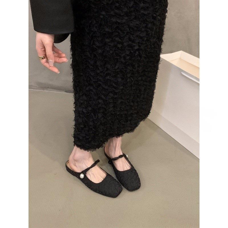 Сумка с плоским дном, полутапочки, женская обувь, туфли Мэри Джейн на полуплатформе